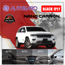 Nano Carbon Kaca Film Autogard 1Ply Black – Tahan Lama & Anti UV