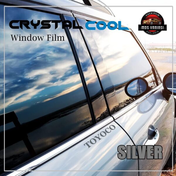 Kaca Film Crystal Cool Silver