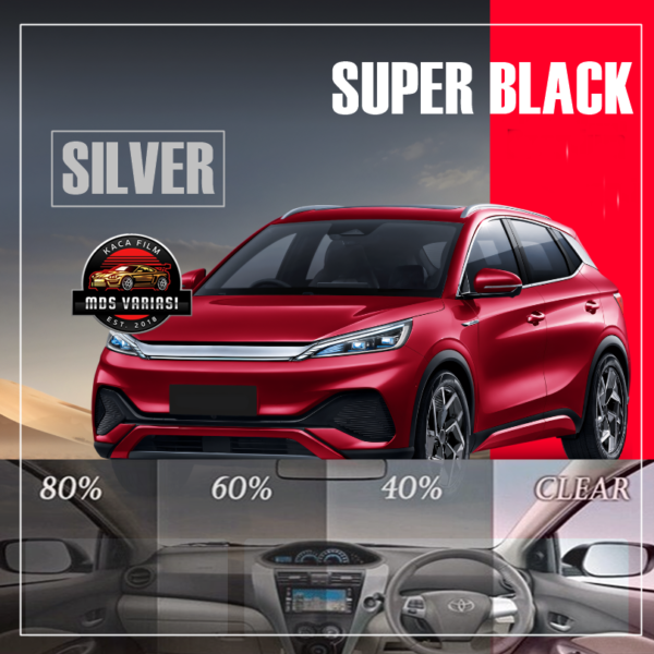 Kaca Film Super Black SILVER