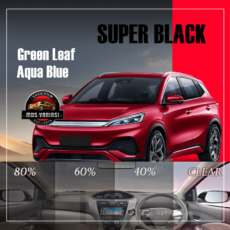 Kaca Film Super Black | Color Green Leaf Aqua Blue